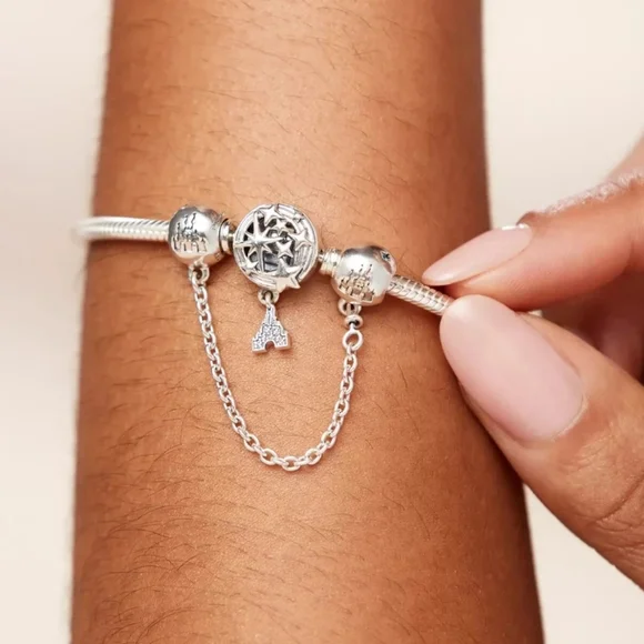 New Authentic PANDORA Disney Castle Fantasyland Safety Chain - Picture 5 of 5